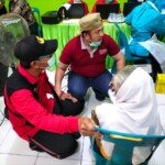 Pemdes Jambur Pulau Vaksinasi Lansia, Selamat: Kita Peduli Warga
