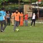 HUT Bhayangkara Ke-75, Danrem 044/Gapo Olahraga Bersama FKPD Prov Sumsel