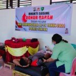 Jelang HUT Bhayangkara ke-75, Polres Fakfak Gandeng RSUD dan PMI Lakukan Donor Darah
