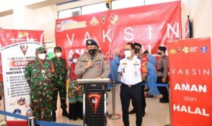 Korps Brimob Polri Gelar Vaksinasi, Dalam 2 Jam Tembus 2.500 Orang Ikuti Vaksin