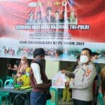 Polres Fakfak Gelar Vaksinasi Massal Memeriahkan HUT Bhayangkara ke-75