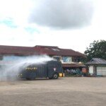 Sambut Hari Bhayangkara, Polres Sekadau Gelar Penyemprotan Disinfeksi