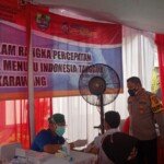 Polres Karawang Gelar Vaksinasi Massal, Targetkan Seribu Warga