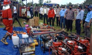 Antisipasi Karhutla, Kapolda Sumsel Pimpin Apel Kesiapan