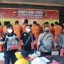 Polres Karawang Jabar menggelar konferensi pers terkait penangkapan 10 orang pelaku pencurian di Karawang (Aep Apriyatna / Mattanews.co)