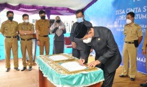 Plh Bupati OKU Canangkan Batumarta I Sebagai Desa Cantik Tingkat Nasional