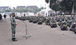 Perkuat Tangani Pandemi, 176 Tenaga Kesehatan TNI dari Akmil Tiba di Wisma Atlet Kemayoran