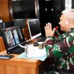 Secara Virtual, Kababinkum TNI Diskusi  Peningkatan Kerjasama Militer Bidang Hukum Dengan Dubes Denmark Untuk Indonesia