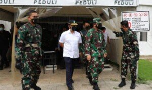 Panglima TNI Cek Kekuatan Nakes Untuk Basmi Covid-19 di Rumkitlap Artha Graha Ancol Jakarta Utara