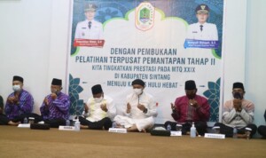 Wakil Bupati Kapuas Hulu Buka Pelatihan Terpusat Pemantapan Tahap II MTQ XXIX