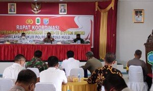 Polres Kapuas Hulu Gelar Rapat Koordinasi Penanganan Covid dan PPKM Mikro