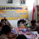 Kapolres Fakfak Pimpin Rapat Anev Pelaksanaan PPKM Mikro