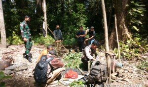 Forkompimcam Seberuang Kapuas Hulu Gelar Razia Penertiban PETI