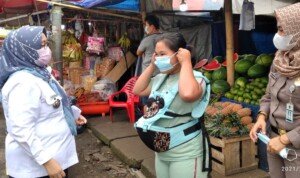 Tim PPKM Lubuklinggau Utara II Gelar Razia dan Bagikan Masker