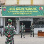 Amankan Pelaksanaan PPKM Darurat, Kodim 0307 Tanah Datar Gelar Pasukan