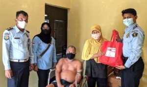 Bhakti Sosial Kumham Peduli, Kumham Berbagi, Rutan Kelas IIB Prabumulih Salurkan Puluhan Paket Bantuan