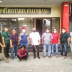 Kibaskan Pedang, Agus Saputra Dibekuk Tim Beguyur Bae Polrestabes Palembang