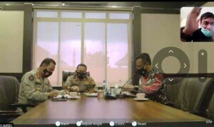 Silaturahmi Kapolda Sumsel Bersama 40 Wartawan Hukum dan Kriminal Melalui Virtual