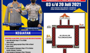 Satlantas Polres Tulungagung Terapkan One Way di 2 Ruas Jalan Dalam Kota