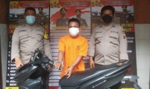 Kanit Reskrim Polsek Medan Area Amankan Pelaku Curanmor