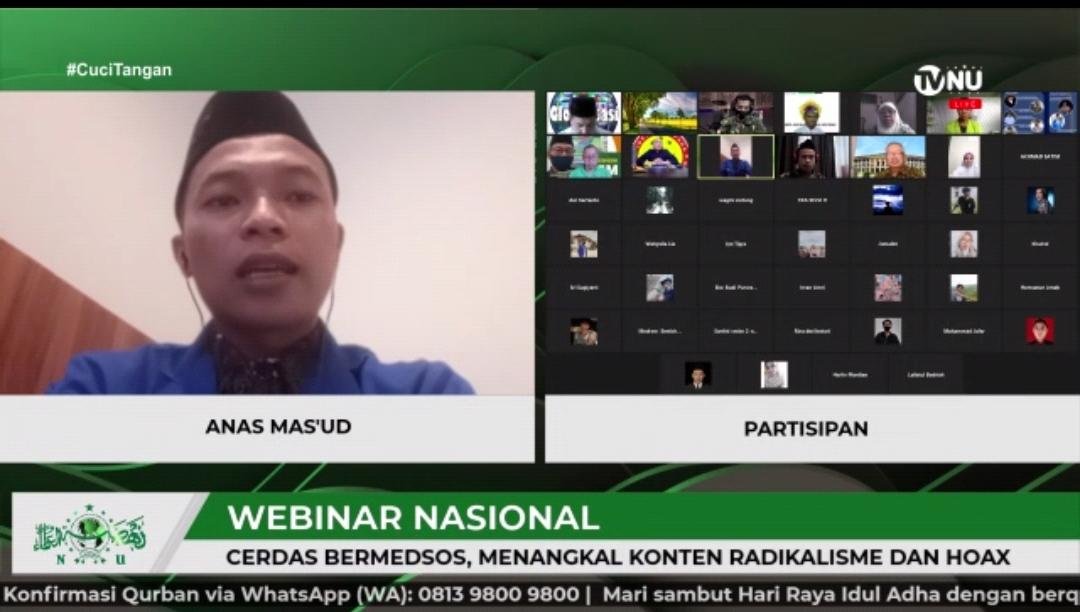 Webinar nasional yang digelar PMII cabang Sintang Kalbar (Sofian Hadi / Mattanews.co)