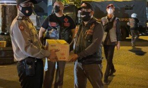 Bikers Brotherhood 1% MC Gelar Aksi Peduli untuk Petugas PPKM Darurat di Purwakarta