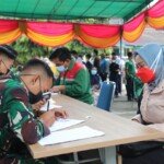 Kodim 0403 OKU Bareng SMBR Gelar Vaksinasi Massal
