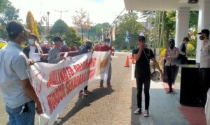 GPK Sumsel Kembali Gelar Aksi Unras Terkait Dana Hibah 2017