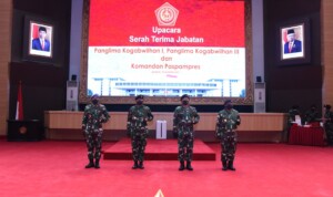 Panglima TNI Pimpin Sertijab Danpaspampres dan 2 Panglima kogabwilhan