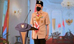 Hari Pramuka ke-60, Presiden Minta Anggota Harus Jadi Pelopor Disiplin Protokol Kesehatan