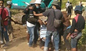 Konflik Agraria, Karyawan PT. Tri Jaya Permana Sejati dan Petani Pangandaran Terlibat Bentrok