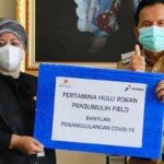 Penanganan Covid-19, Pemkot Terima Bantuan dari PT Pertamina Hulu Rokan Prabumulih Field