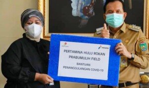 Penanganan Covid-19, Pemkot Terima Bantuan dari PT Pertamina Hulu Rokan Prabumulih Field