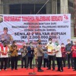 Masyarakat Tionghoa Palembang Bersatu Berikan Bantuan Rp 2 M ke Kapolda Sumsel