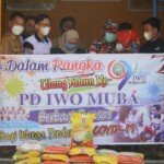 Meriahkan HUT ke 9 Tahun, IWO Muba-LMP Marcab Muba Berbagi