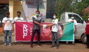 RMP Ciamis Bagikan Makanan untuk Warga Isoman