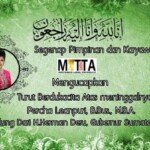 Anak Gubernur Sumsel Sekaligus Anggota DPR RI Percha Leanpuri Tutup Usia