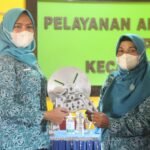 Ketua Penggerak PKK Kapuas Hulu Serahkan Bantuan ke PKK Desa Jongkong