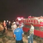 Jelang Magrib, Si Jago Merah Hanguskan Lahan Tebu di Desa Panggungrejo Tulungagung