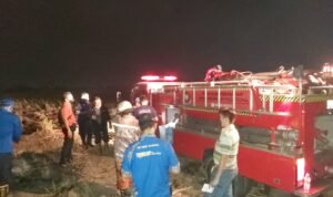 Jelang Magrib, Si Jago Merah Hanguskan Lahan Tebu di Desa Panggungrejo Tulungagung