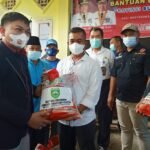 FORSI KN UMKM Sriwijaya Bersama Dinsos Sumsel Salurkan Bantuan Beras Gubernur