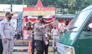 Kakorlantas Polri Cek Vaksinasi Hingga Penerapan PPKM Level 4 di Papua