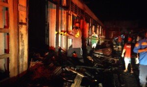Diduga Akibat Arus Pendek, 32 Kios Ludes Dilalap Api di Batangtoru Tapsel