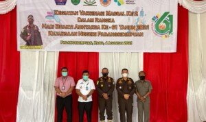 Kejari Padangsidimpuan Gelar Vaksinasi Dosis Kedua dalam Rangka HBA ke-61