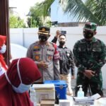 Kapolres dan Dandim 0117/Aceh Tamiang Tinjau Vaksinasi