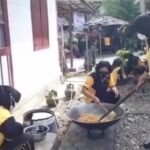 Kapolres Padangsidimpuan Tetap Setia Temani Mahasiswa Masak di Dapur Umum