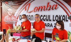 Perdana di Tabagsel, BPEK PDI Perjuangan Sumut Gelar Lomba Durian di Sidimpuan