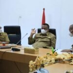 Pj Bupati Labuhanbatu Vidcon dengan Gubernur Sumut Terkait Pelaksanaan PTM Terbatas