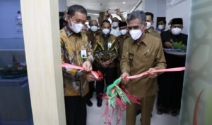 Cek Mad Resmikan Paymen Point Bank Aceh di Kantor Bupati Aceh Utara