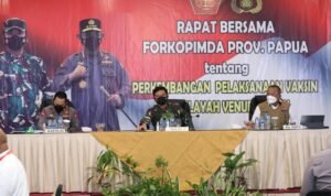 Rapat Bersama Forkopimda, Panglima TNI: Keberhasilan Vaksinasi Covid-19 dan PON XX Papua Kebanggaan Rakyat Indonesia